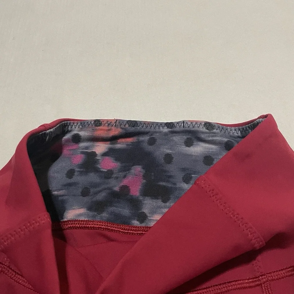 Lululemon Align High-Rise Crop HR Pant Leggings Womens 4 X 28‎ Red Gym Run Yoga